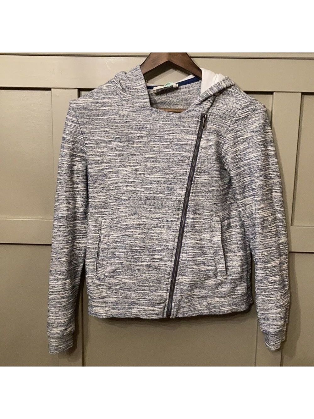 ANTHROPOLOGIE Saturday Sunday Space Dye Moto Jacket Hoodie Size XS